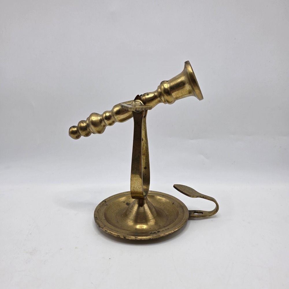 Interpur Gimbal Candle Holder Brass Nautical Swivel Ship Candlestick Vintage